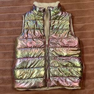 Epic Threads Girls Metallic Reversible Vest, Created For Macy's